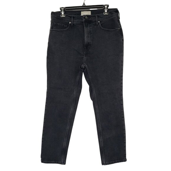 Everlane Black Jeans Original Cheeky Jean 31 Crop Womens High Rise Straight Leg - Picture 2 of 10